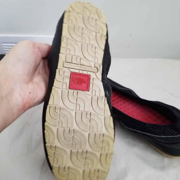 The North Face flats camp ballet black leather sz 9 - Picture 4 of 5
